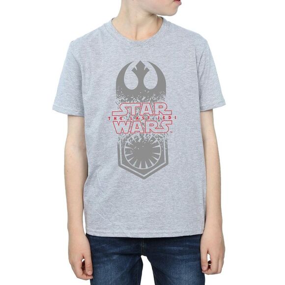 Star Wars Boys The Last Jedi Symbol Crash T-Shirt / Sports Grey - Picture 3 of 5